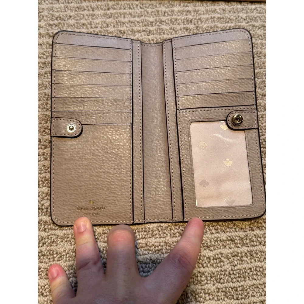 Kate Spade New York‎ Taupe Pebbled Leather Hobo Bag and Matching Wallet Set